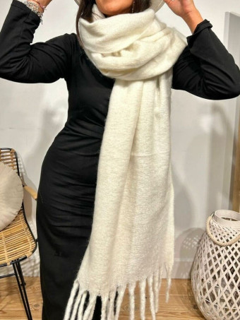 Bufanda Lisa Rectangular WHIMSTER Crudo HEVE