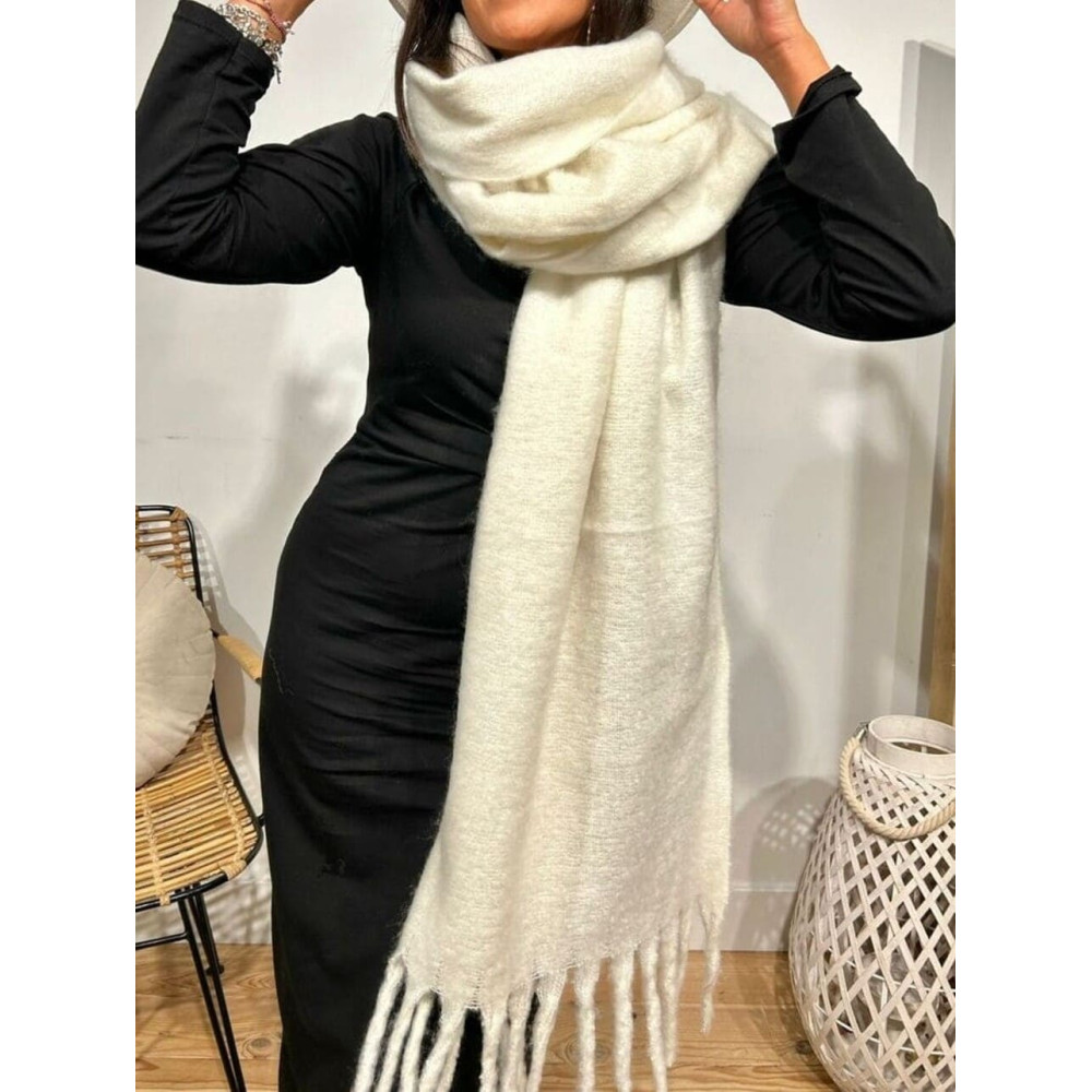 Bufanda Lisa Rectangular WHIMSTER Crudo HEVE