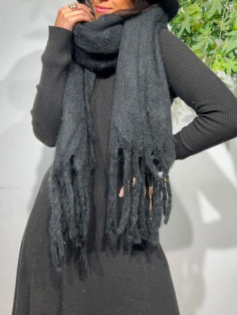 Bufanda Lisa Rectangular WHIMSTER Negro HEVE