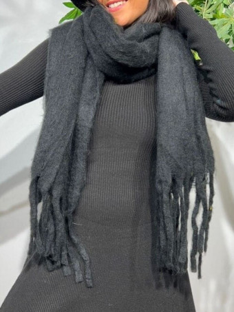 Bufanda Lisa Rectangular WHIMSTER Negro HEVE