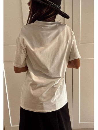 Camiseta Gráfica Vinilo PAWRISIAN COUTURE Blanco HEVE