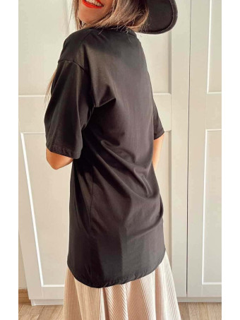 Camiseta Gráfica Vinilo PAWRISIAN COUTURE Negro HEVE