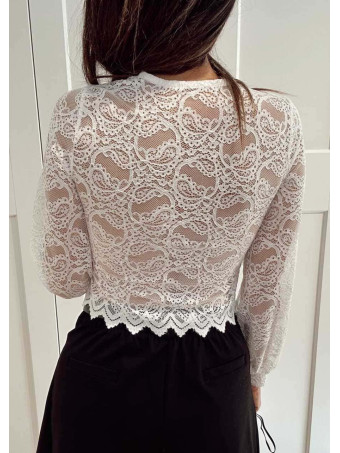 Cuerpo Encaje YLVAINE Blanco HEVE