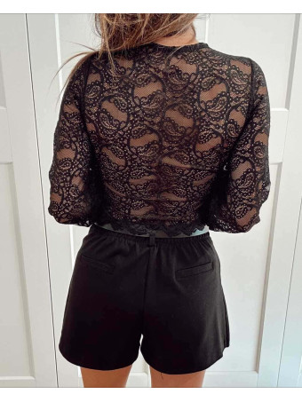 Cuerpo Encaje YLVAINE Negro HEVE