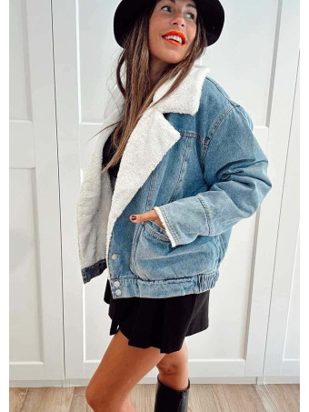 Cazadora Vaquera Borreguito BACKLASH Blue Jean HEVE