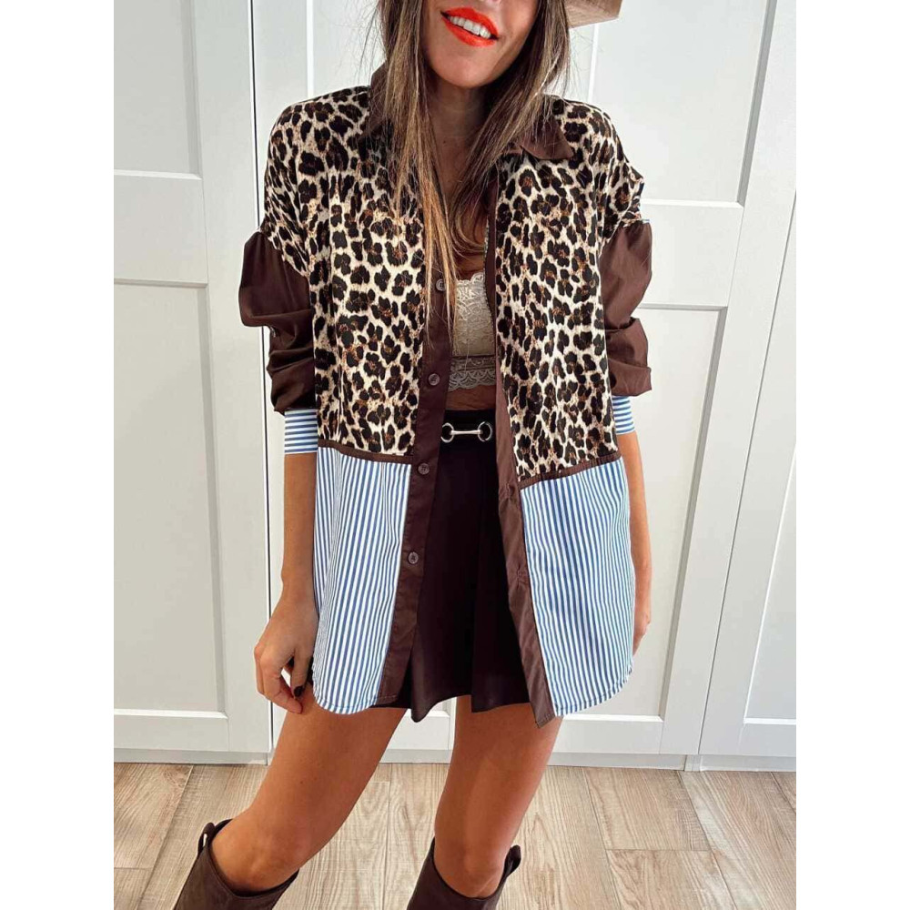 Camisa Oversize Combinada ELVOR HEVE