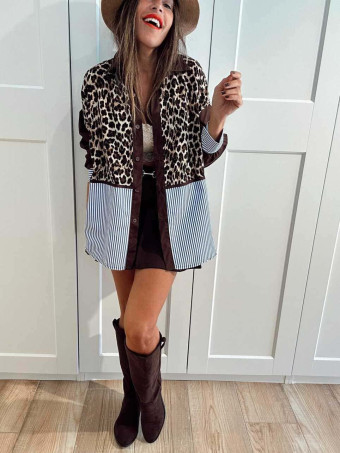 Camisa Oversize Combinada ELVOR HEVE