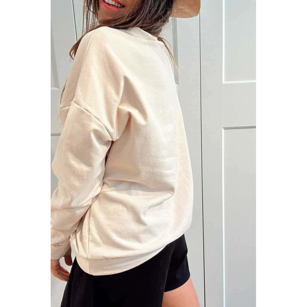 Sudadera Algodón DOGUE TEAM Beige HEVE