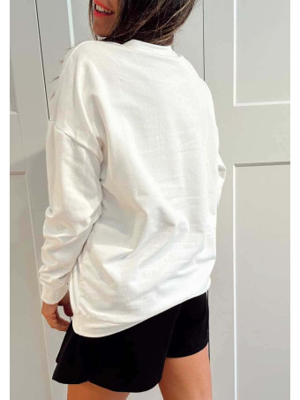Sudadera Algodón LOVE LEVOLUTION Blanco HEVE