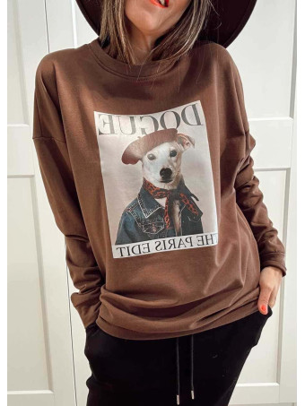 Sudadera Algodón PAWRISIAN COUTURE Marrón HEVE