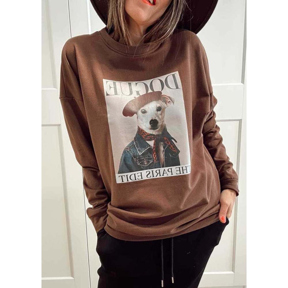 Sudadera Algodón PAWRISIAN COUTURE Marrón HEVE