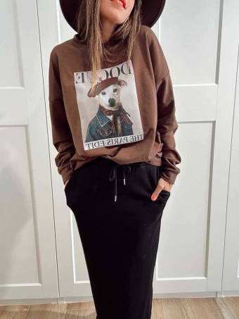 Sudadera Algodón PAWRISIAN COUTURE Marrón HEVE