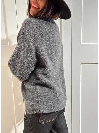 Punto Rizo Botones ROBINE Gris Marengo HEVE