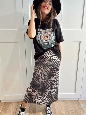 Falda Larga Estampado Print JAGRELLE 03 HEVE
