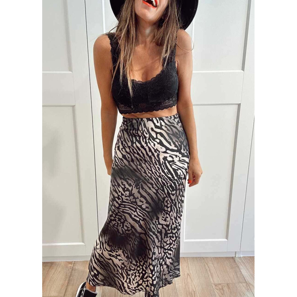 Falda Larga Estampado Print JAGRELLE 03 HEVE Falda Larga Estampado Print JAGRELLE 03 HEVE