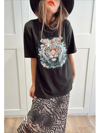 Camiseta Gráfica Vinilo RAZHA Negro HEVE