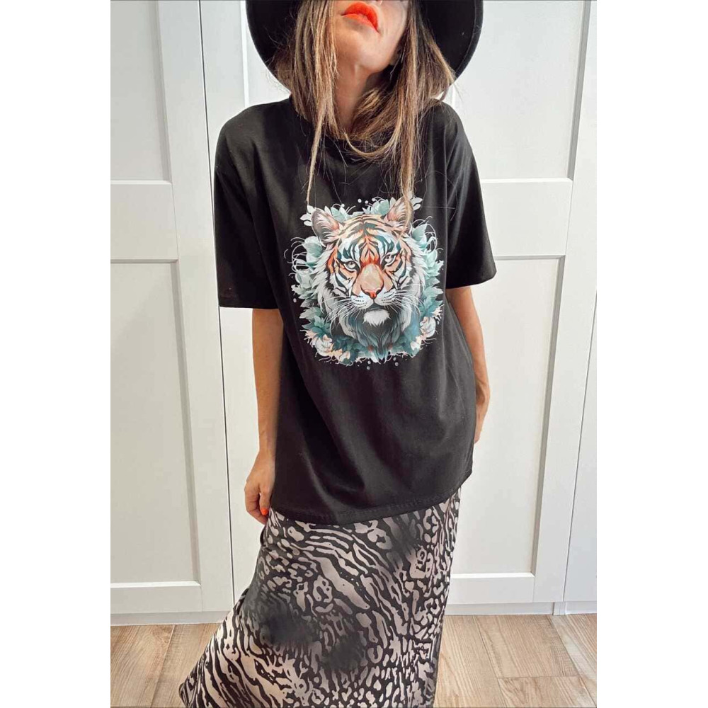 Camiseta Gráfica Vinilo RAZHA Negro HEVE