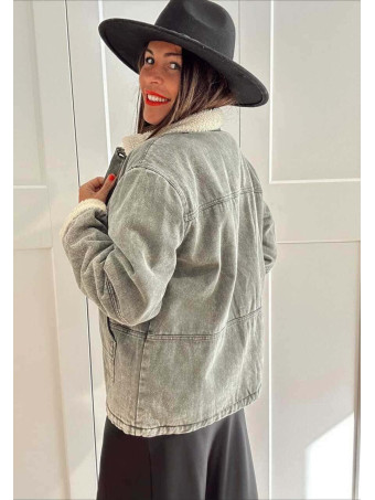 Chaqueta Vaquera Borreguito KELMSCOTT Khaki HEVE