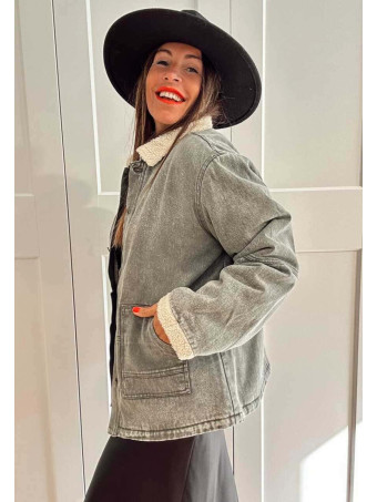 Chaqueta Vaquera Borreguito KELMSCOTT Khaki HEVE