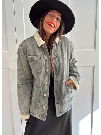 Chaqueta Vaquera Borreguito KELMSCOTT Khaki HEVE
