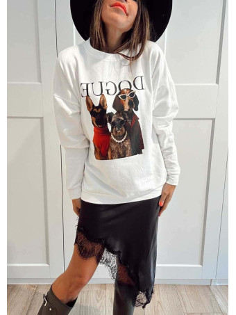 Sudadera Algodón DOGUE TEAM Blanco HEVE
