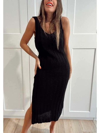 Conjunto Punto Vestido y Bolero ONYSSA Negro HEVE