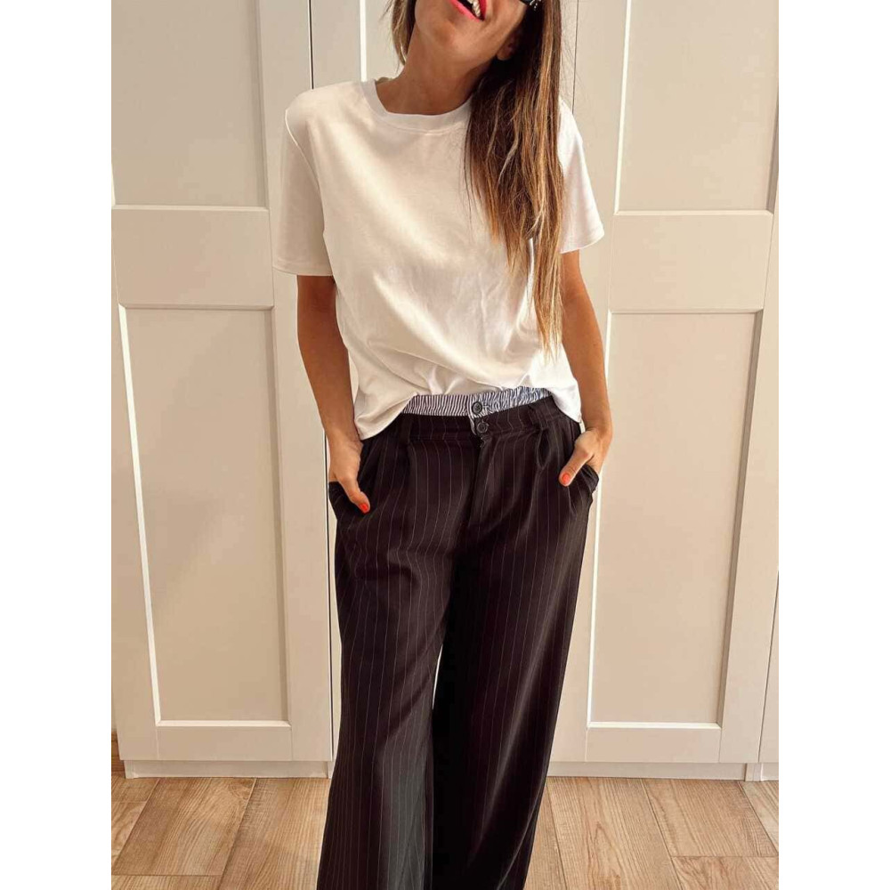 Pantalón Boxer Raya Diplomática Negro HEVE