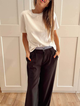 Pantalón Boxer Raya Diplomática Negro HEVE