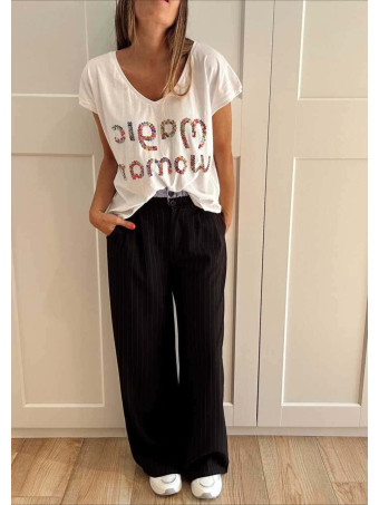 Pantalón Boxer Raya Diplomática Negro HEVE