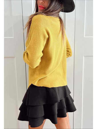 Punto Básico Escote Pico JANIKA Mostaza HEVE