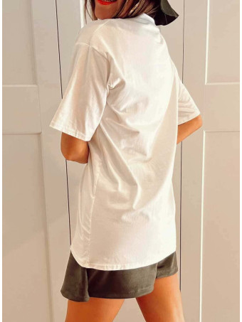 Camiseta Gráfica Vinilo RAZHA Blanco HEVE