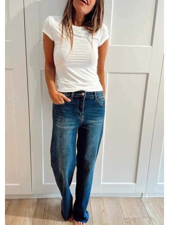 Jeans Wide Leg Tiro Alto DALVEA HEVE