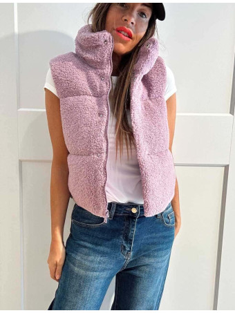 Chaleco Acolchado Borreguito STRONK Lila HEVE