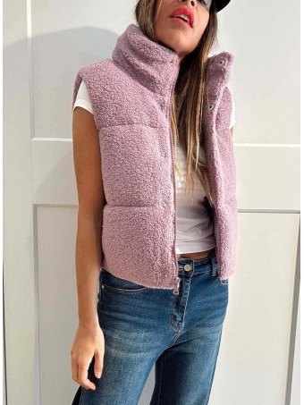 Chaleco Acolchado Borreguito STRONK Lila HEVE