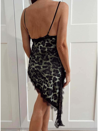 Vestido Lencero Print EONELA Verde HEVE