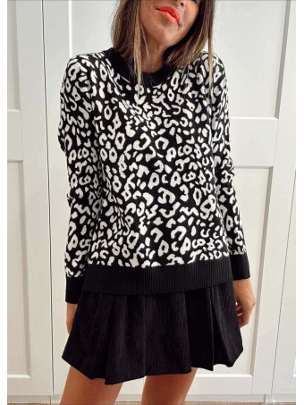 Punto Estampado Print BEWILDER Negro HEVE
