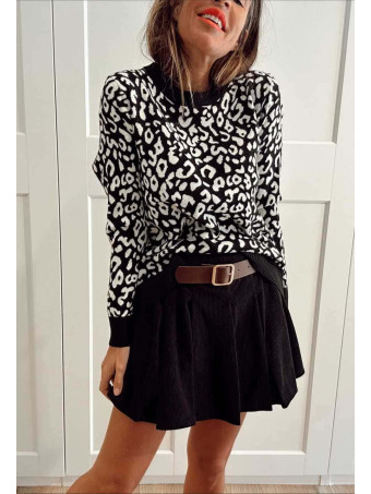 Punto Estampado Print BEWILDER Negro HEVE