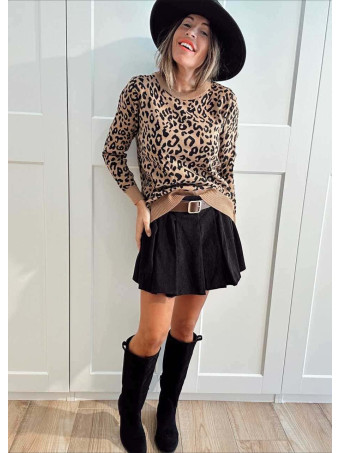 Punto Estampado Print BEWILDER Camel HEVE