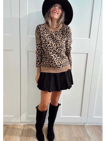 Punto Estampado Print BEWILDER Camel HEVE
