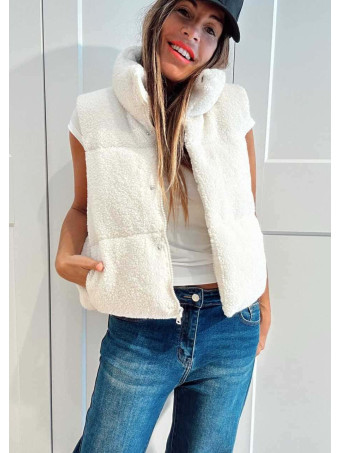 Chaleco Acolchado Borreguito STRONK Crudo HEVE