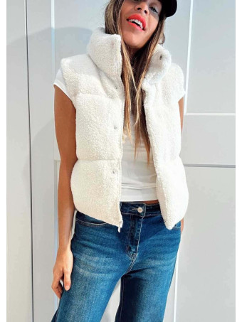 Chaleco Acolchado Borreguito STRONK Crudo HEVE