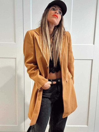 Abrigo Paño SNOB Camel HEVE