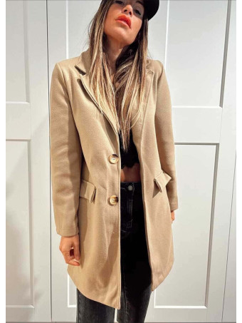 Abrigo Paño SNOB Taupe HEVE