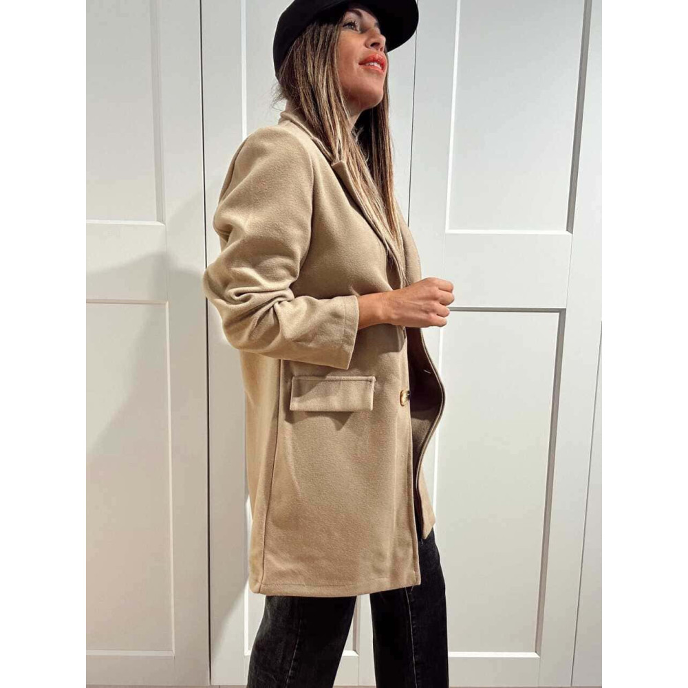 Abrigo Paño SNOB Taupe HEVE