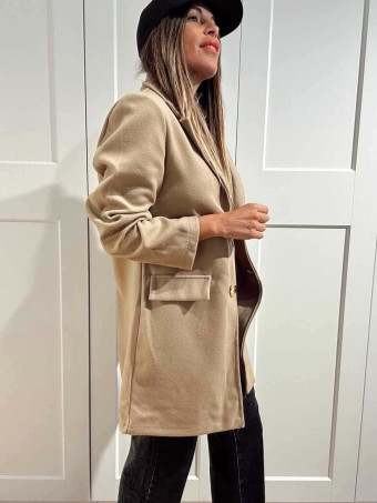Abrigo Paño SNOB Taupe HEVE