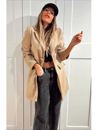 Abrigo Paño SNOB Taupe HEVE