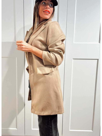 Abrigo Paño SNOB Taupe HEVE