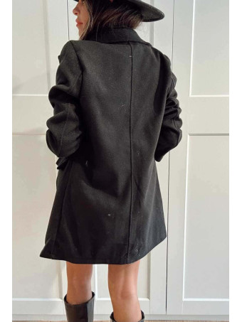 Abrigo Paño SNOB Negro HEVE