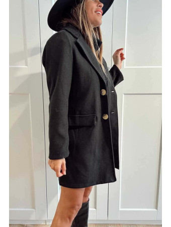 Abrigo Paño SNOB Negro HEVE