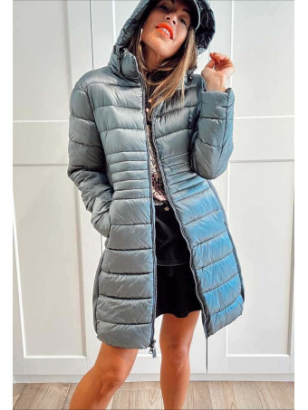 Abrigo Acolchado con Capucha SORENZA Azul HEVE